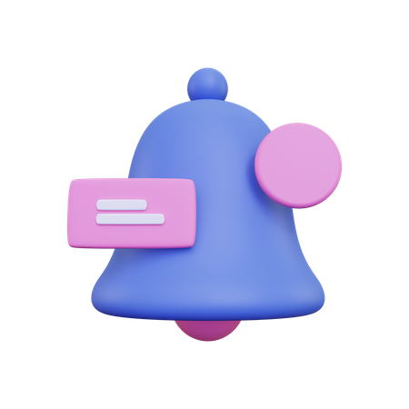 Notification Bell  3D Illustration