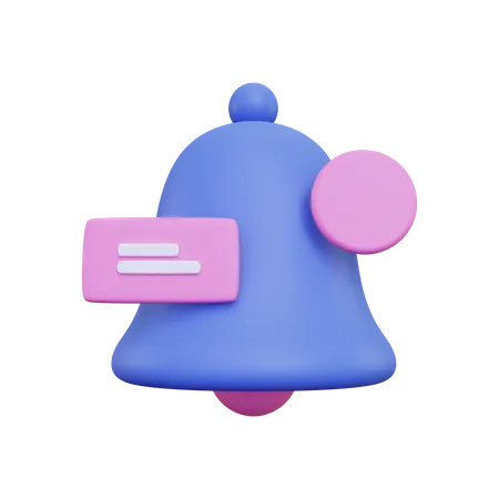 Notification Bell  3D Illustration