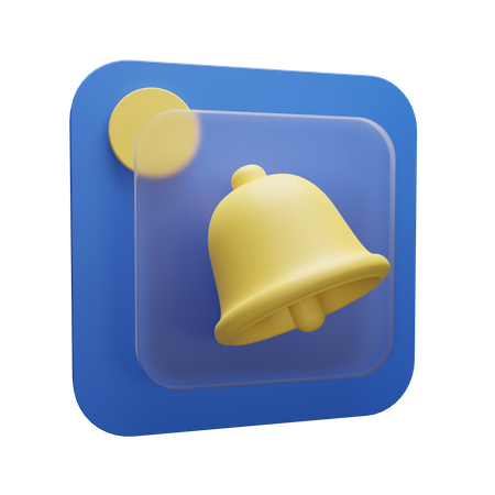 Notification bell  3D Illustration