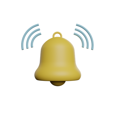 Notification bell  3D Illustration