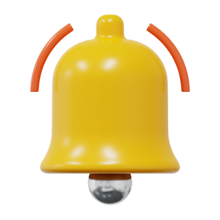 Notification Bell 3D Illustration