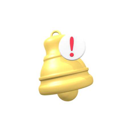 Notification bell 3D Illustration