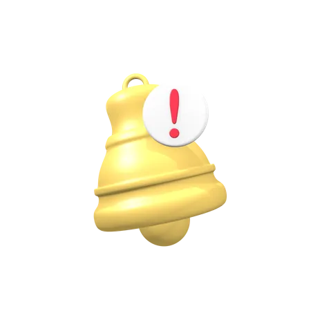 3 D Notification Bell Icon Concept 3D Illustration
