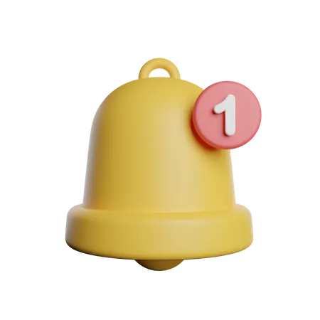 Notification Bell Alert 3D Icon