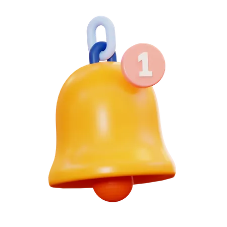 Notification bell 3D Icon