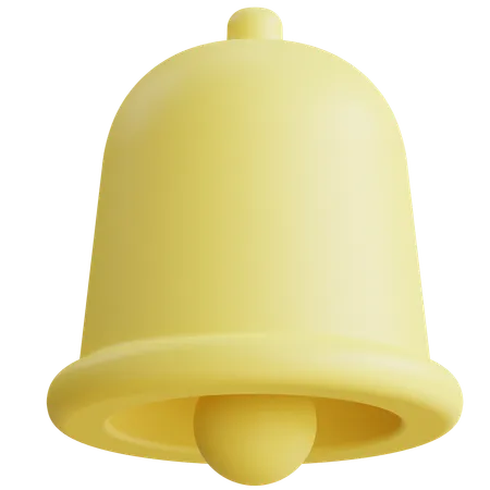 3 D Bell Illustration With Transparent Background 3D Icon