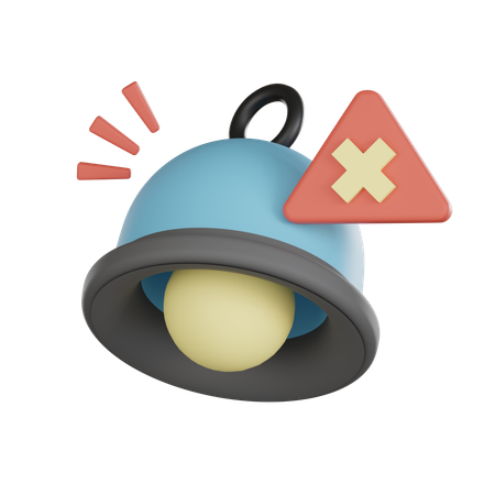 Notification Bell Alert  3D Icon