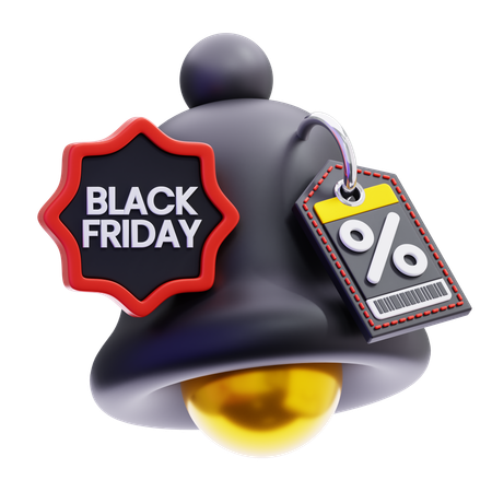 Notification du vendredi noir  3D Icon
