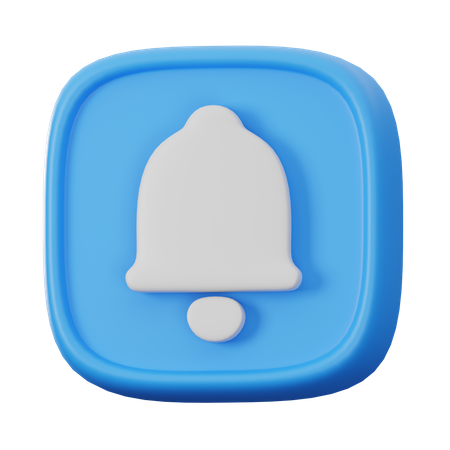 Notification Button  3D Icon