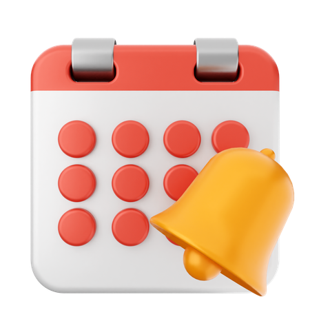 Notification Calendar  3D Icon