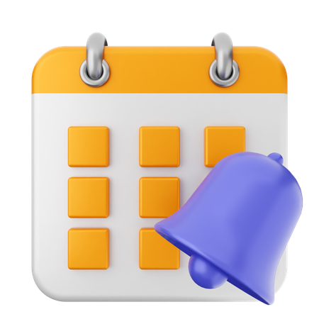 Notification Calendar  3D Icon