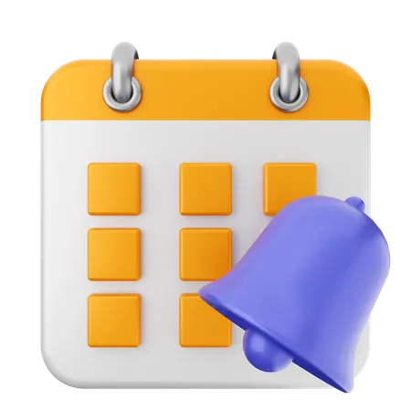 Notification Calendar  3D Icon