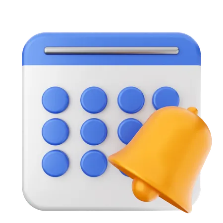 Notification Calendar  3D Icon