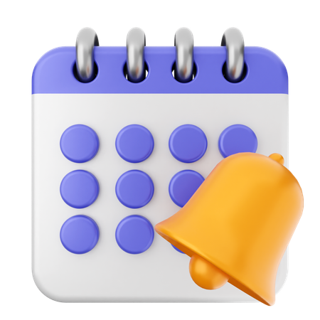 Notification Calendar  3D Icon