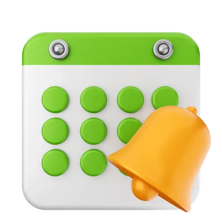 Notification Calendar  3D Icon