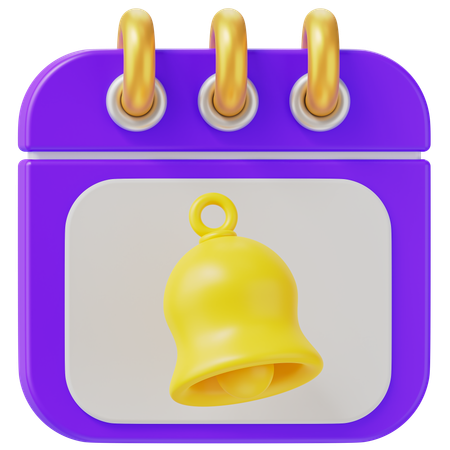 Notification Calendar  3D Icon