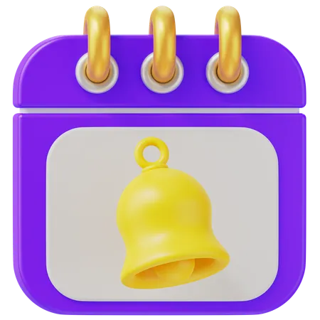 Notification Calendar  3D Icon