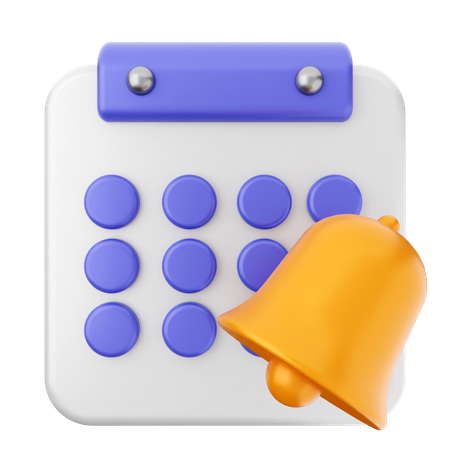 Notification Calendar  3D Icon