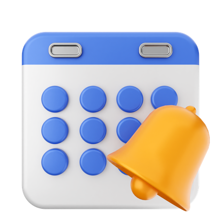 Notification Calendar  3D Icon