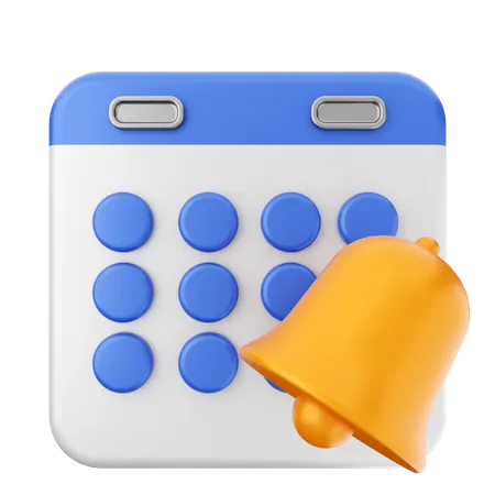 Notification Calendar  3D Icon