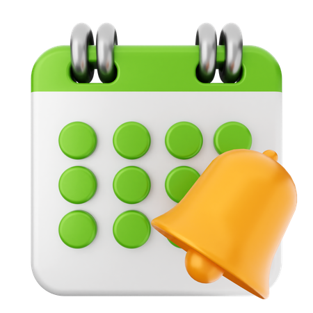 Notification Calendar  3D Icon