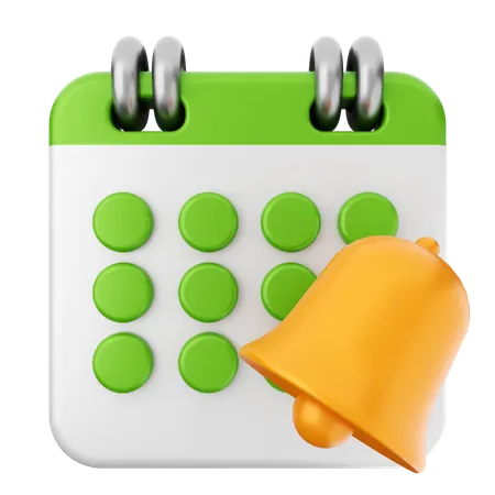 Notification Calendar  3D Icon