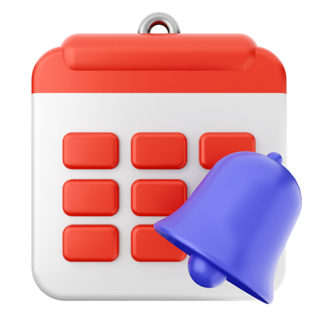 Notification Calendar  3D Icon