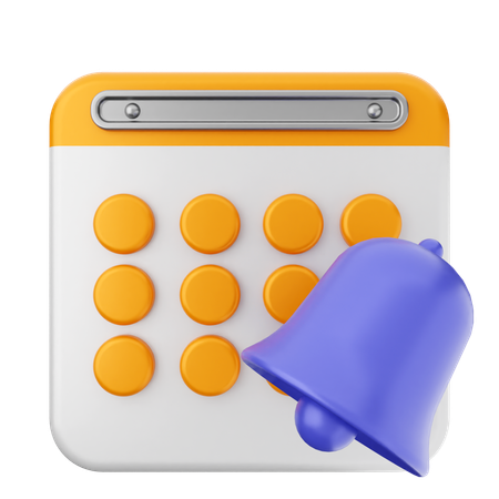 Notification Calendar  3D Icon