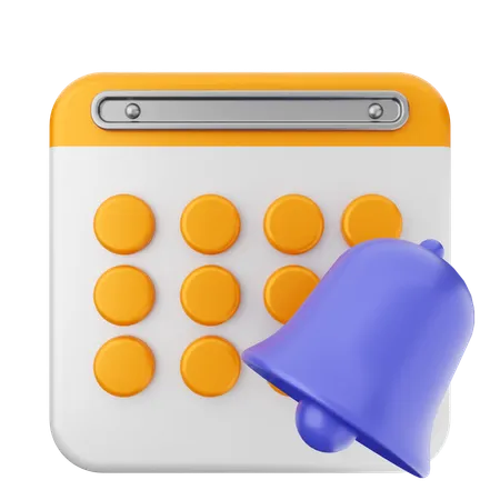 Notification Calendar  3D Icon