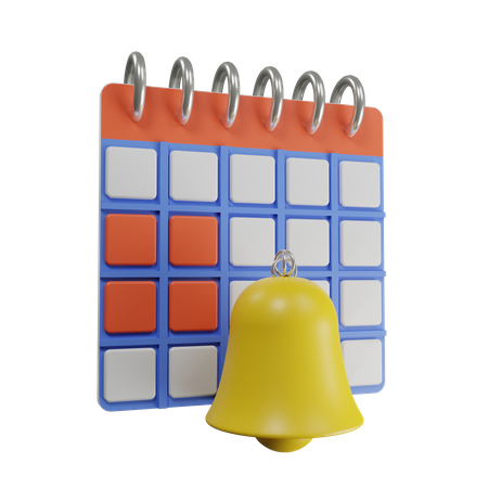 Notification Calendar  3D Illustration