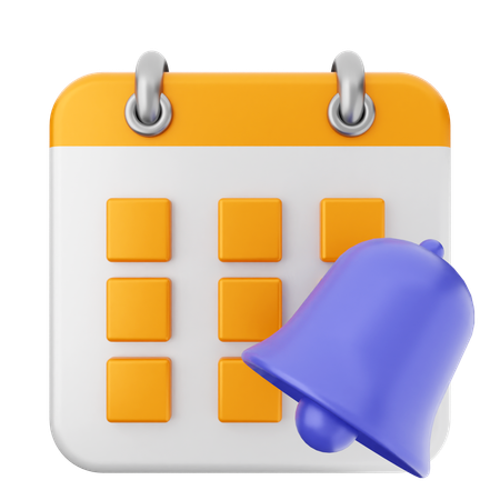 Calendrier des notifications  3D Icon