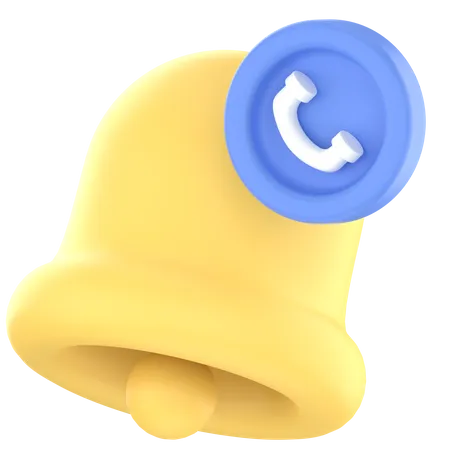 Notification Call Alert 3D Icon