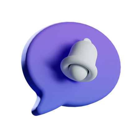 알림 채팅  3D Icon