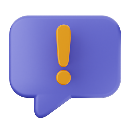 Notification Chat  3D Icon