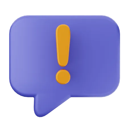 Notification Chat  3D Icon