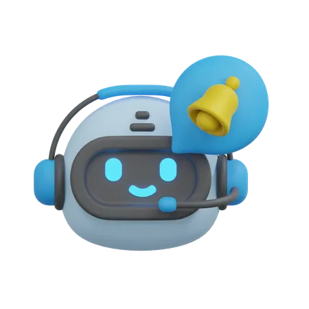 Notification Chatbot 3D Icon