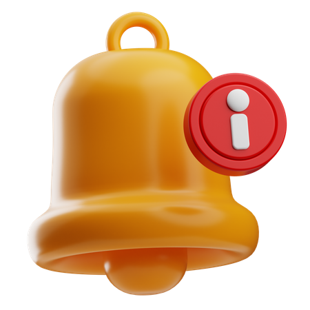 Cloche de notification  3D Icon