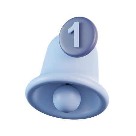 Notification de cloche  3D Icon