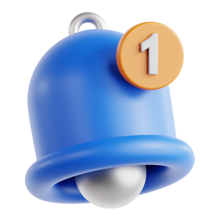 Notification de cloche  3D Icon