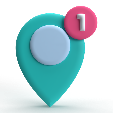 Notification de localisation  3D Icon