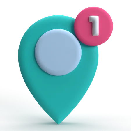 Notification de localisation  3D Icon