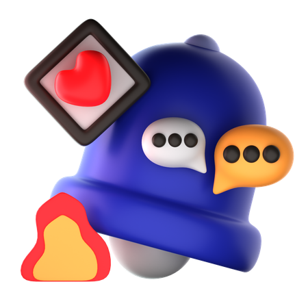 Notification de messages  3D Icon