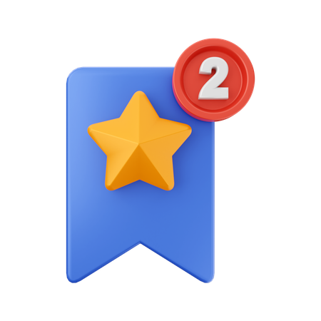 Notification de nouveau favori  3D Icon