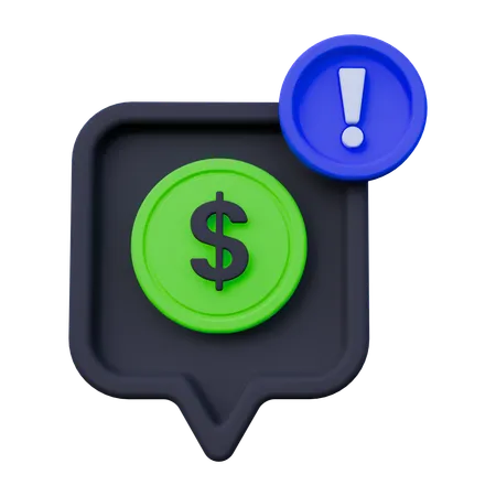 Notification de paiement  3D Icon