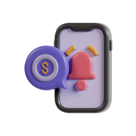 Notification de paiement  3D Icon