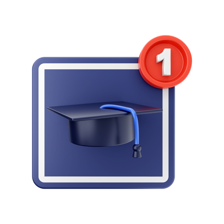 Notification d'éducation  3D Icon