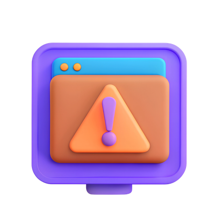 Notification d'erreur  3D Icon