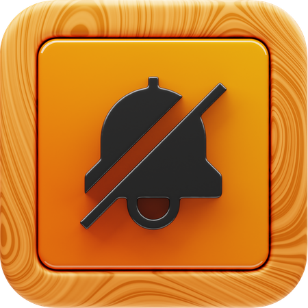 Notification désactivée  3D Icon