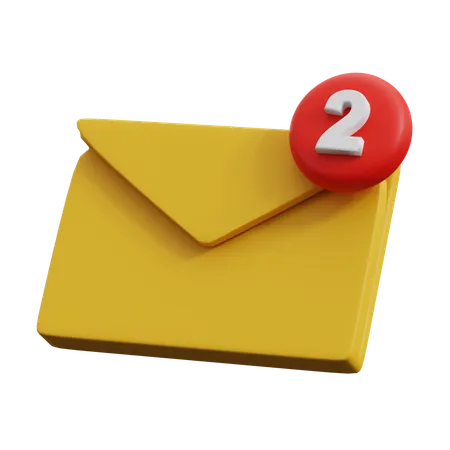 Notification par courrier électronique  3D Icon