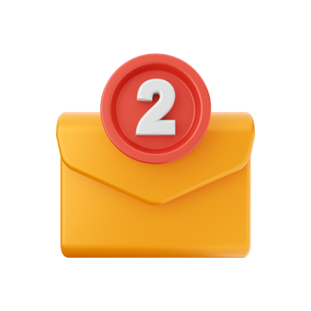 Notification par courrier électronique  3D Icon